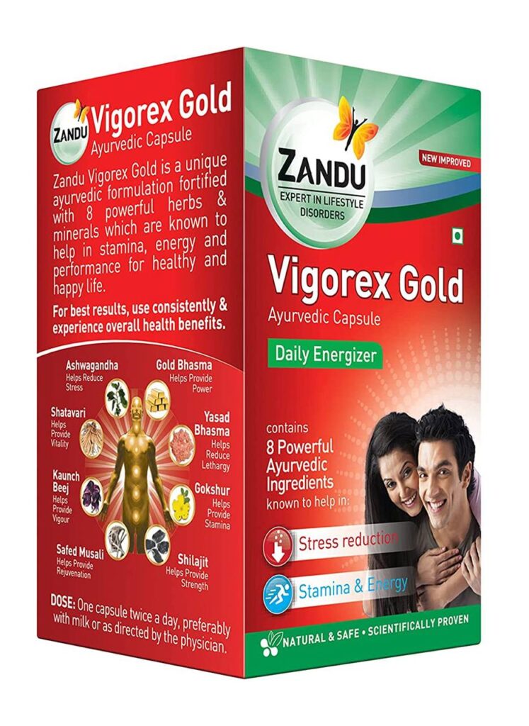Zandu Vigorex Gold Capsule Benefits in Hindi
